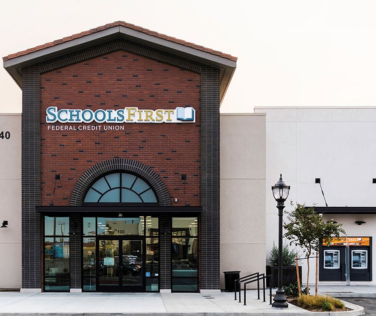 Photo photo of a SchoolsFirst FCU branch.