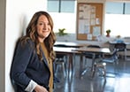 Woman in a classroom